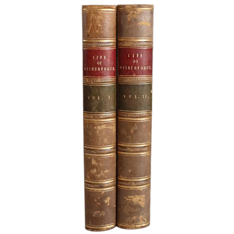 Leather Bound Books: The Life of William Wilberforce, Volume I and II