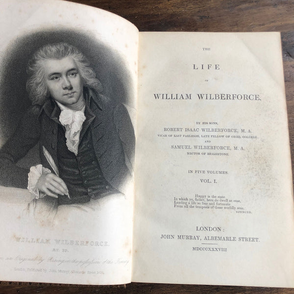 Leather Bound Books: The Life of William Wilberforce, Volume I and II
