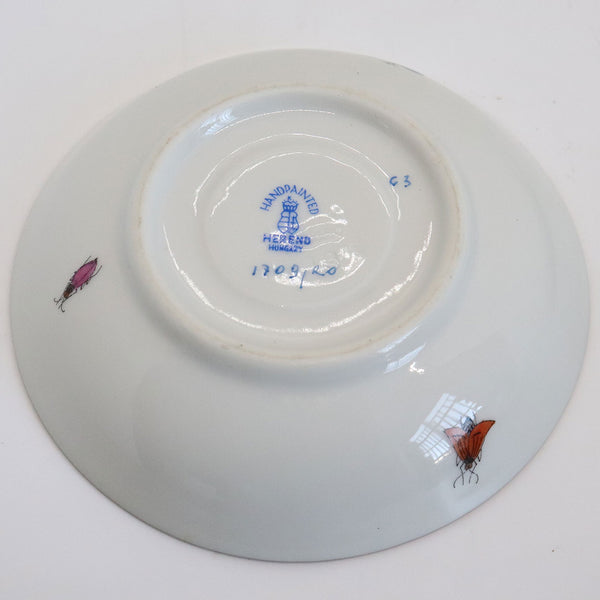 Partial Set Hungarian Herend Handpainted Porcelain Rothschild Bird Tea Service