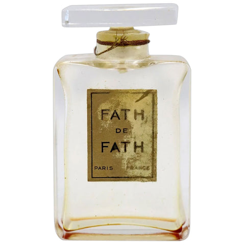 Vintage French Jacques Fath de Fath Glass Perfume Flacon Bottle