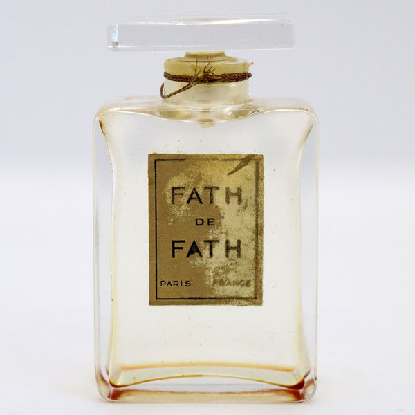 Vintage French Jacques Fath de Fath Glass Perfume Flacon Bottle