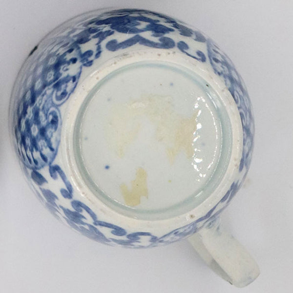 English Regency Pearlware Pottery Blue and White Tea Cup