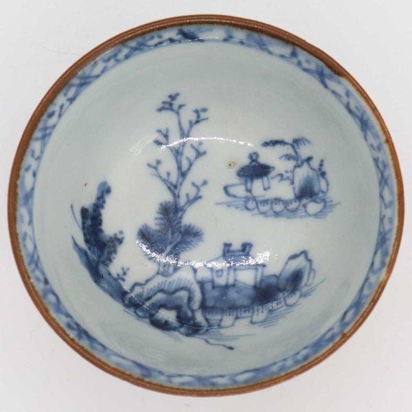 Set of Six Chinese Export Batavian Porcelain Nanking Cargo Shipwreck Tea Bowls and Saucers