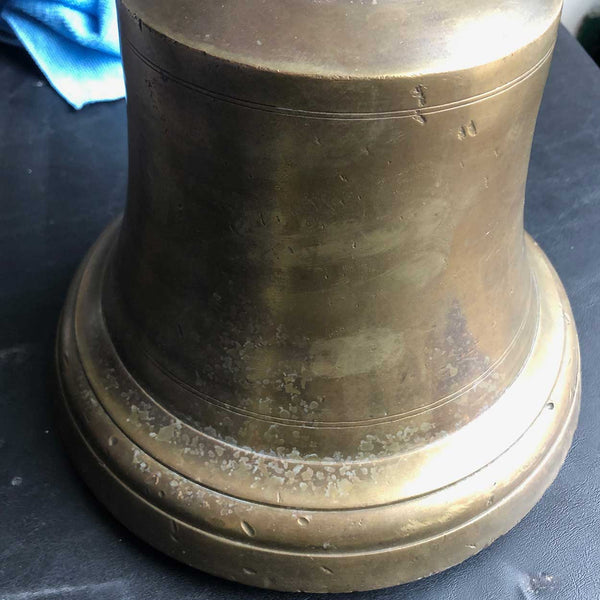 Small French Solid Bronze Chateau Bell