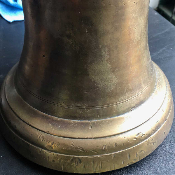 Small French Solid Bronze Chateau Bell