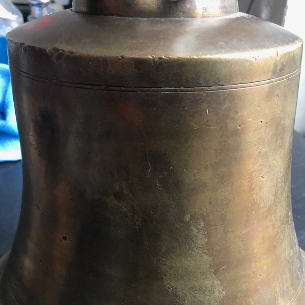 Small French Solid Bronze Chateau Bell