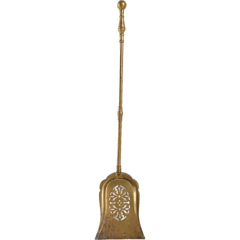 Victorian Pierced Brass Fireplace Shovel