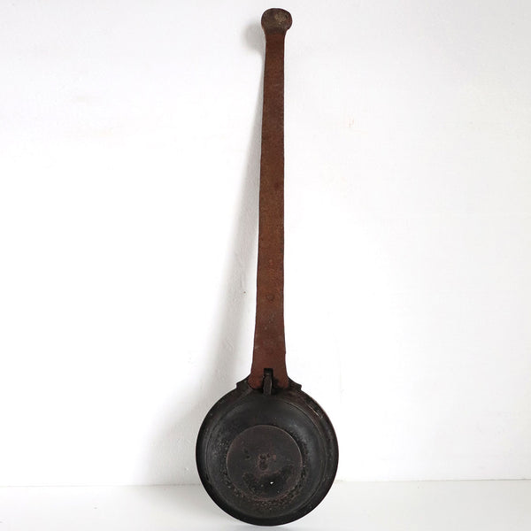 Indian Solid Bronze and Iron Kitchen Ladle Long Handle Spoon