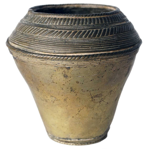 Small Indian Mughal Bronze Vase