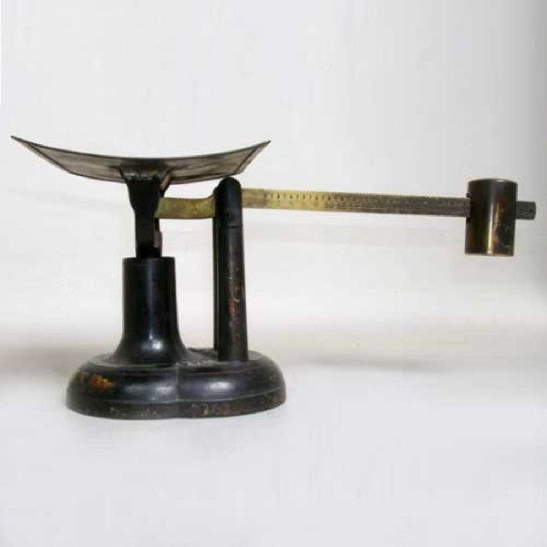 American Victorian E. & T. Fairbanks Painted Iron and Brass Counter Postal Scale