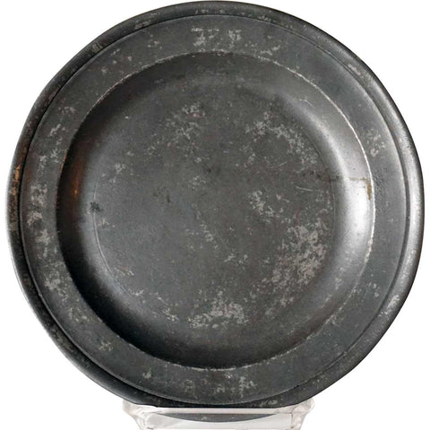 English Export Georgian Samuel Ellis Pewter Plate