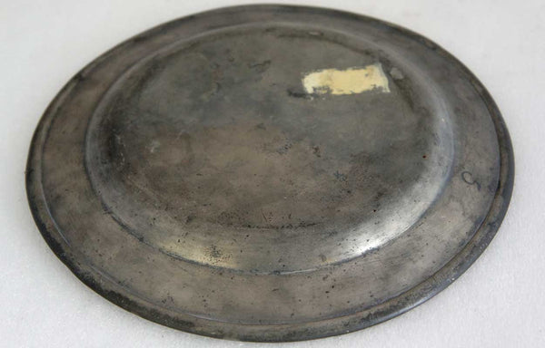English Georgian Pewter Plate