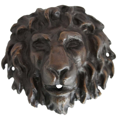 Small American Bronze Lion Head Fountainhead