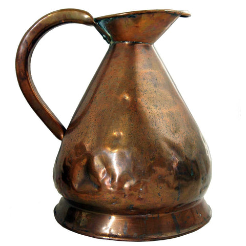 English Copper Gallon Harvest Jug/Ale Measure