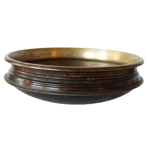 South Indian Solid Bronze Cooking Vessel (Urli)