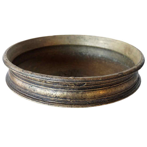 South Indian Solid Bronze Cooking Vessel (Urli)