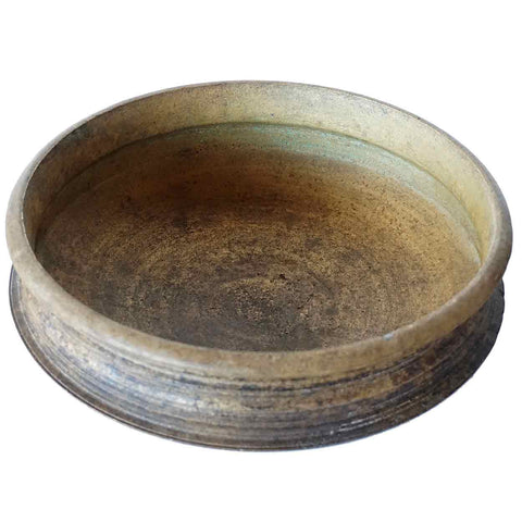 South Indian Solid Bronze Cooking Vessel (Urli)