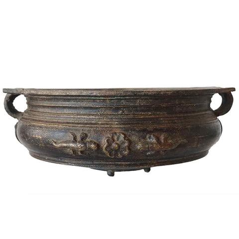 South Indian Solid Bronze Cooking Vessel (Urli)