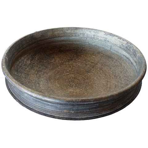 South Indian Solid Bronze Cooking Vessel (Urli)