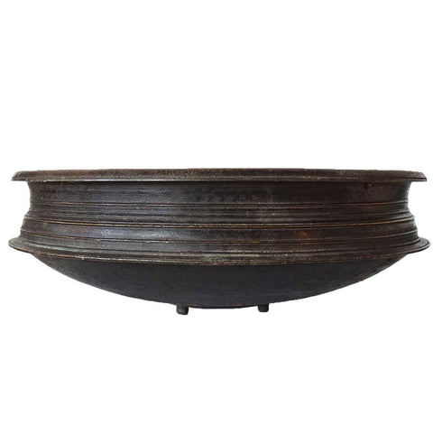 South Indian Solid Bronze Cooking Vessel (Urli)