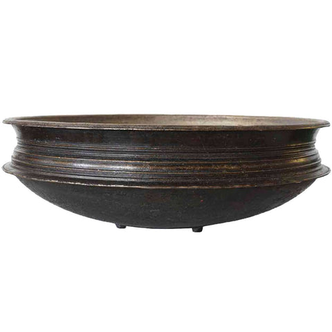 South Indian Solid Bronze Cooking Vessel (Urli)