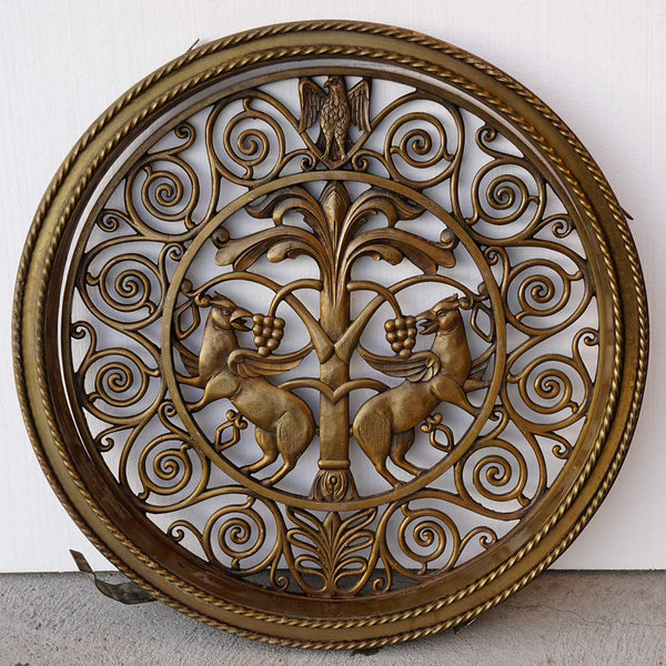 American Colorado National Bank Cast Bronze Round Architectural Grille