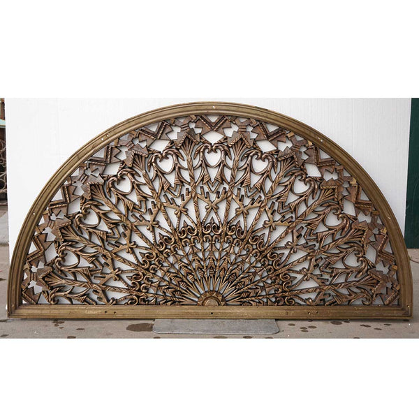 American Colorado National Bank Cast Bronze Arched Architectural Transom