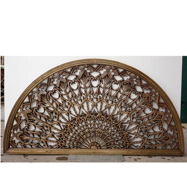 American Colorado National Bank Cast Bronze Arched Architectural Transom
