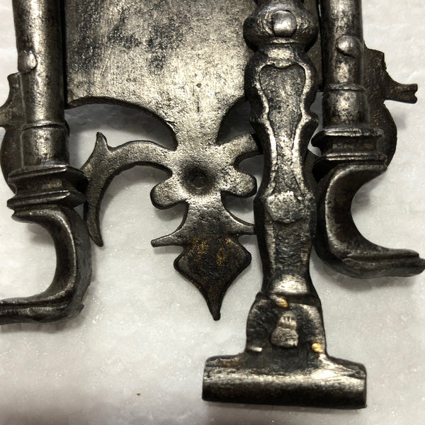 Early Spanish Baroque Iron Lock Box and Hasp