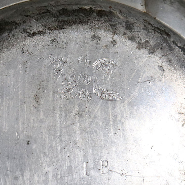 Belgian Liege Pewter Wavy Edge Multi-Reed Plate