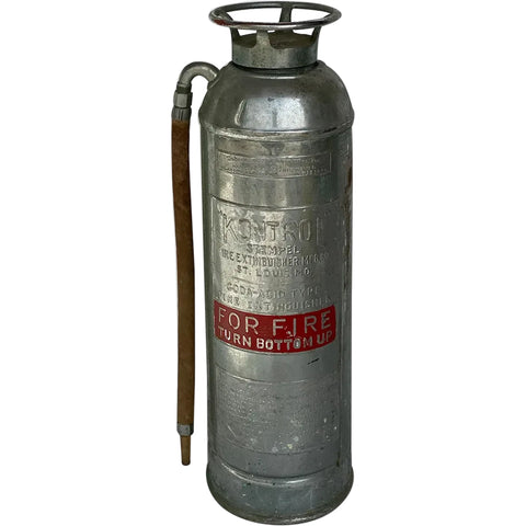Vintage American Industrial Stempel Kontrol Soda-Acid Fire Extinguisher