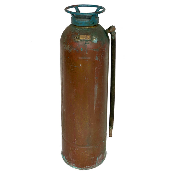 Vintage American Union Stop-Fire Corp. Copper and Brass Fire Extinguisher