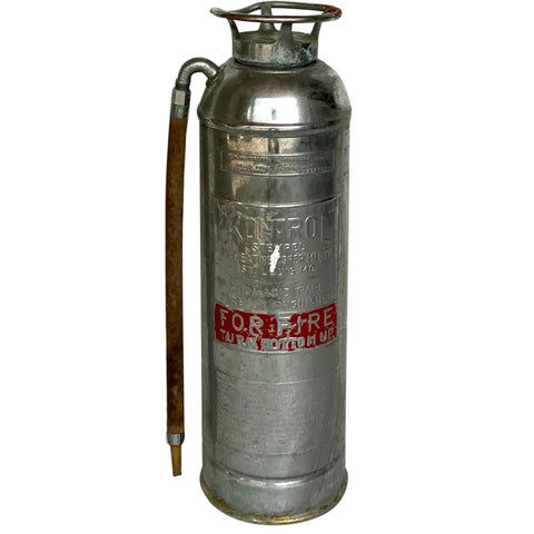 Vintage American Industrial Stempel Kontrol Soda-Acid Fire Extinguisher