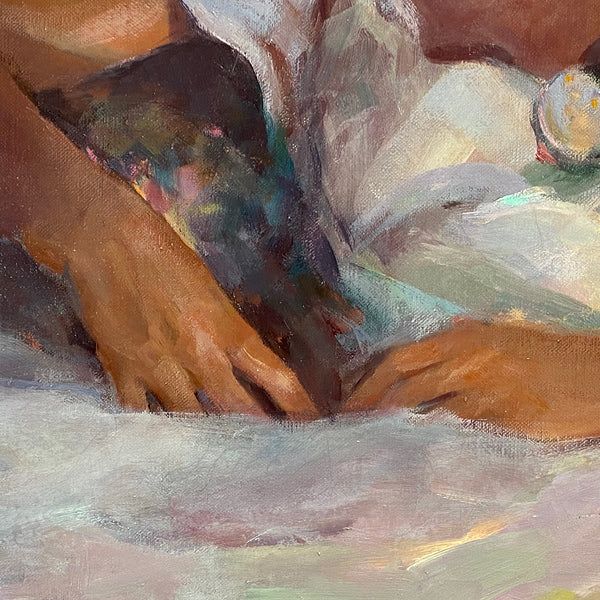 MARILYN BENDELL Oil on Linen Canvas Painting, Memories