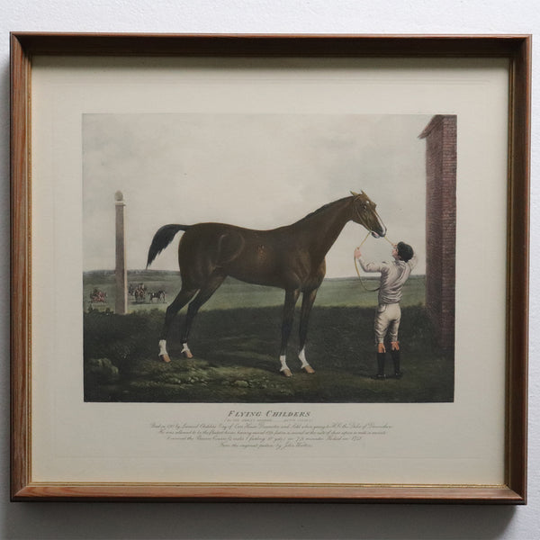 Two English Lithographs, Flying Childers and Diomed Race Horse Portraits