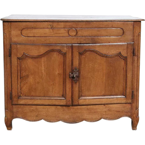 French Provincial Oak Pâton Bread Baker's Sideboard Cupboard