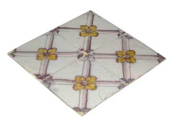 Portuguese Neo-Classical Tin Glazed Ceramic Tile (Azulejo) (25 available)