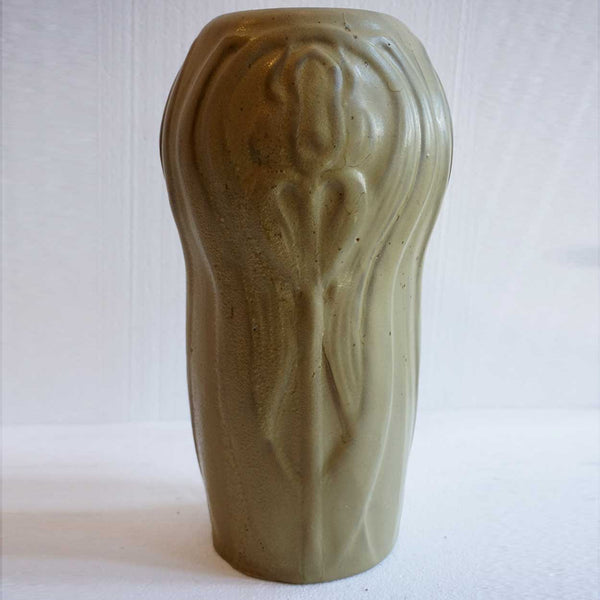 Large American Van Briggle Pottery Conventionalized Lily Vase
