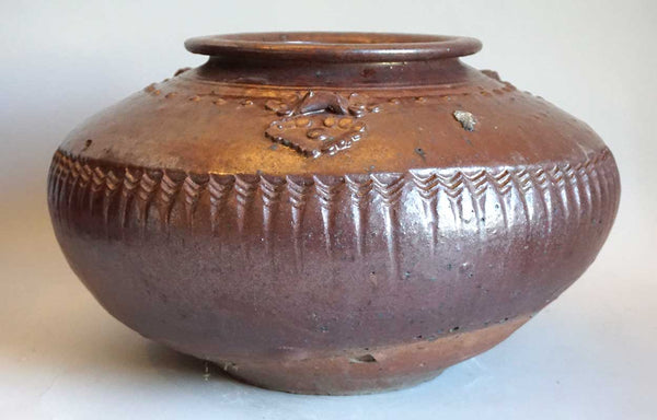Chinese Brown Glazed Stoneware Pottery Vessel