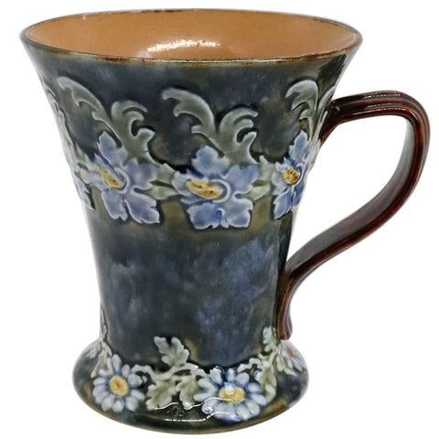 English Doulton Lambeth Louisa Wakely Art Nouveau Stoneware Pottery Mug