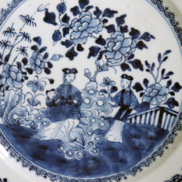 Chinese Export Porcelain Underglaze Blue and White Plate