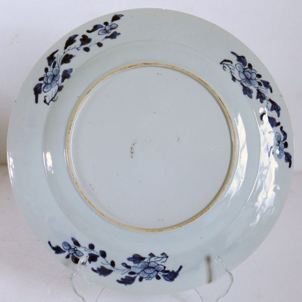 Chinese Export Porcelain Underglaze Blue and White Plate