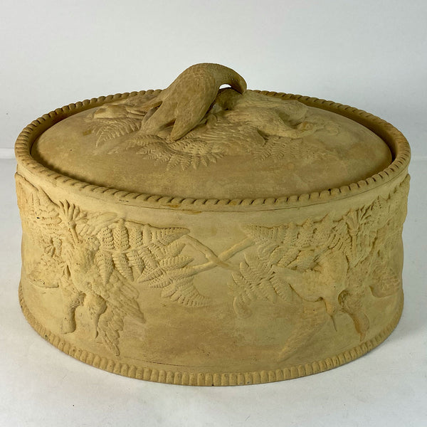 English Wedgwood Caneware Pottery Game Pie Tureen