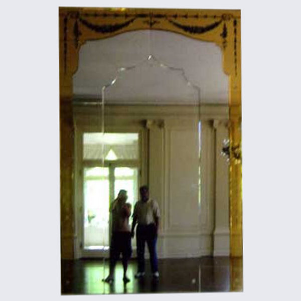 Grand American Stoiberhof Mansion Paneled Built-In Wall Mirror
