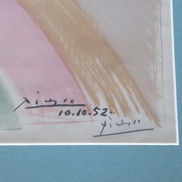 PABLO PICASSO Lithograph on Paper, Colombe Volant (à l'Arc-en-ciel), 93/200