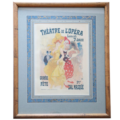 JULES CHERET Lithograph Print, Theatre de l'Opera, Plate 149