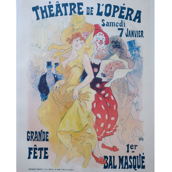 JULES CHERET Lithograph Print, Theatre de l'Opera, Plate 149