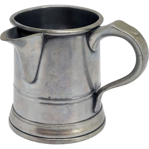 English John Warne Pewter Windmill Tavern Side-Spouted Pint Measure Mug