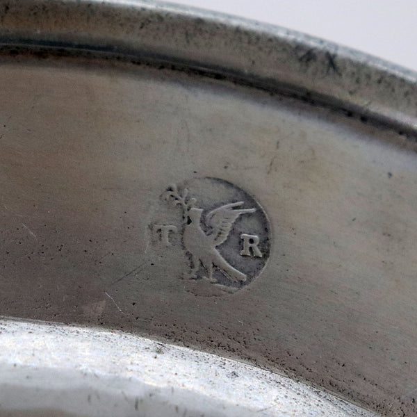 English Georgian Pewter TR Plate