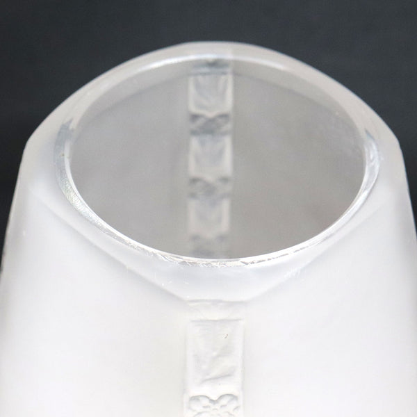 French Lalique Art Deco Frosted Crystal Bud Vase